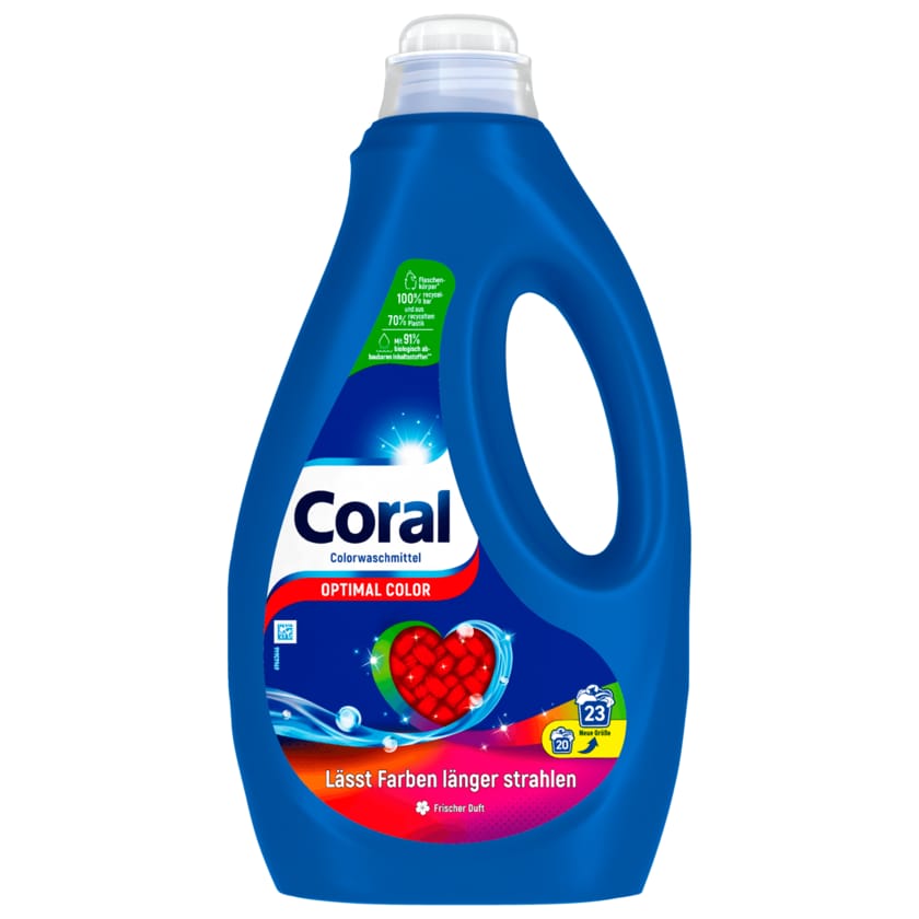Coral Colorwaschmittel Flüssig Optimal Color 1,15l 23WL